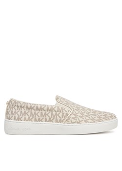 Tenisówki MICHAEL Michael Kors Keaton Slip On 43F7KTFP1B Beżowy ze sklepu eobuwie.pl w kategorii Trampki damskie - zdjęcie 184666702