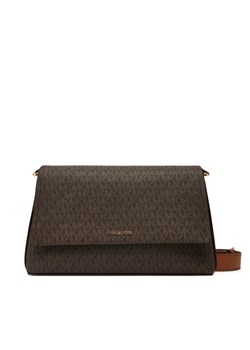 Torebka MICHAEL Michael Kors Nessa 30T5G8ZM3B Brązowy ze sklepu eobuwie.pl w kategorii Listonoszki - zdjęcie 184666770