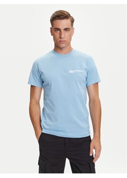 Karl Lagerfeld Jeans T-Shirt A1M17003 Niebieski Slim Fit ze sklepu MODIVO w kategorii T-shirty męskie - zdjęcie 184667931