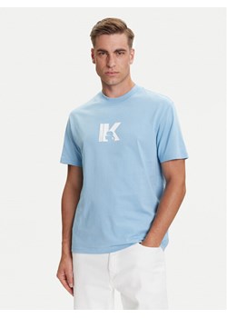 Karl Lagerfeld Jeans T-Shirt A3M17057 Błękitny Regular Fit ze sklepu MODIVO w kategorii T-shirty męskie - zdjęcie 184667951