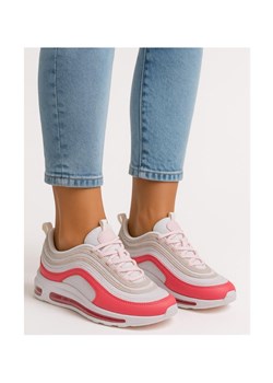 Buty sportowe białe sznurowane sneakersy /C1-3 1717953 W388/ ze sklepu Pantofelek24.pl w kategorii Buty sportowe damskie - zdjęcie 184669541