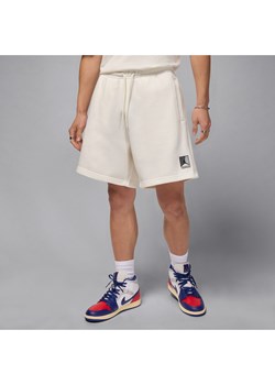 Spodenki męskie z nadrukiem Jordan Brooklyn Fleece - Biel ze sklepu Nike poland w kategorii Spodenki męskie - zdjęcie 184669754