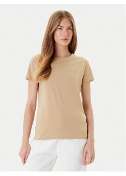 BOSS T-Shirt C_Esogo_1 50506973 Beżowy Slim Fit ze sklepu MODIVO w kategorii Bluzki damskie - zdjęcie 184670293