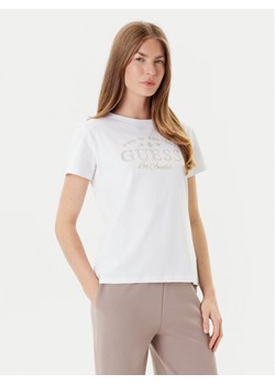 Guess T-Shirt V5YI13J 1314 Biały Regular Fit ze sklepu MODIVO w kategorii Bluzki damskie - zdjęcie 184670310