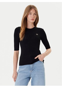 TWINSET Sweter 252TP3240 Czarny Regular Fit ze sklepu MODIVO w kategorii Swetry damskie - zdjęcie 184670332