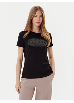 Guess T-Shirt V5YI08 J1314 Czarny Regular Fit ze sklepu MODIVO w kategorii Bluzki damskie - zdjęcie 184670354