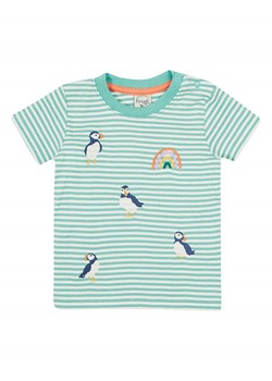Frugi Koszulka w kolorze zielono-białym ze sklepu Limango Polska w kategorii T-shirty chłopięce - zdjęcie 184671203