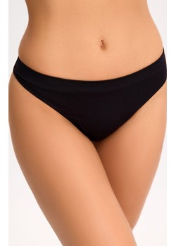 Gaia stringi damskie mini czarne Jasmin 010, Kolor czarny, Rozmiar L, Gaia ze sklepu Intymna w kategorii Majtki damskie - zdjęcie 184671373