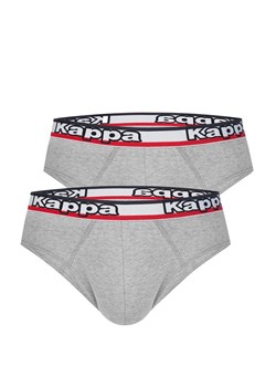 Kappa 2-pack slipy męskie bawełniane szare z logotypem K1114, Kolor szary, Rozmiar M, Kappa ze sklepu Intymna w kategorii Majtki męskie - zdjęcie 184671441