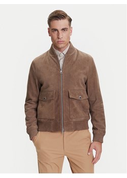 Michael Kors Kurtka skórzana CT5801E4R4 Brązowy Regular Fit ze sklepu MODIVO w kategorii Kurtki męskie - zdjęcie 184672742