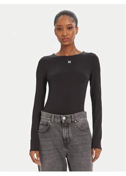 HUGO Bluzka Dasiia 50545208 Czarny Slim Fit ze sklepu MODIVO w kategorii Bluzki damskie - zdjęcie 184672783