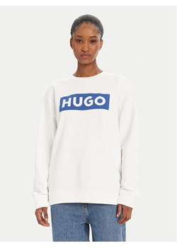 HUGO Bluza Classic 50522425 Biały Relaxed Fit ze sklepu MODIVO w kategorii Bluzy damskie - zdjęcie 184672800