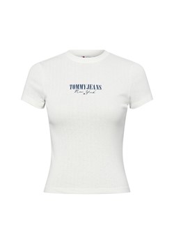 Tommy Jeans Koszulka damska Kobiety écru jednolity ze sklepu vangraaf w kategorii Bluzki damskie - zdjęcie 184673483
