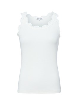 Marie Lund Top damski Kobiety Bawełna écru jednolity ze sklepu vangraaf w kategorii Bluzki damskie - zdjęcie 184673504