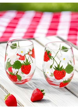 Sinsay - Szklanki w truskawki 2 pack - czerwony ze sklepu Sinsay w kategorii Szklanki - zdjęcie 184674833