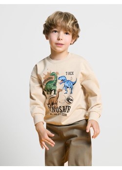 Sinsay - Bluza z dinozaurami - beżowy ze sklepu Sinsay w kategorii Bluzy chłopięce - zdjęcie 184674854