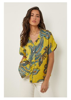 Le Monde du Lin Lniana bluzka w kolorze żółtym ze sklepu Limango Polska w kategorii Koszule damskie - zdjęcie 184676392