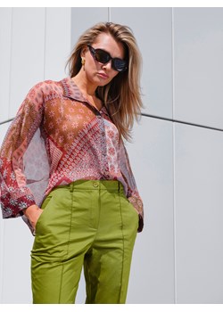 Koszula damska z transparentnej tkaniny w patchworkowy print EyeForFashion ze sklepu Eye For Fashion w kategorii Koszule damskie - zdjęcie 184676480