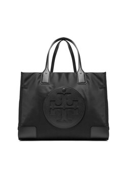 Torebka Tory Burch Ella Small Tote 88578 Czarny ze sklepu eobuwie.pl w kategorii Torby Shopper bag - zdjęcie 184677213