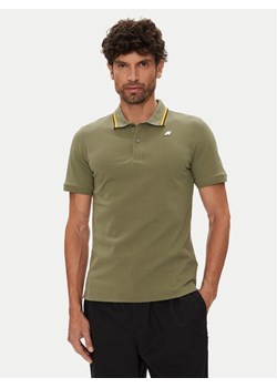 K-Way Polo Jud K1125DW Zielony Regular Fit ze sklepu MODIVO w kategorii T-shirty męskie - zdjęcie 184677624