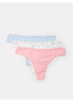 Sinsay - Stringi 3 pack - wielobarwny ze sklepu Sinsay w kategorii Majtki damskie - zdjęcie 184680274