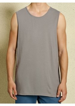 Sinsay - Bawełniany tank top basic - szary ze sklepu Sinsay w kategorii T-shirty męskie - zdjęcie 184680292