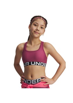 Dziewczęcy biustonosz treningowy Under Armour G Crossback Bra - różowy ze sklepu Sportstylestory.com w kategorii Bielizna dziecięca - zdjęcie 184680514