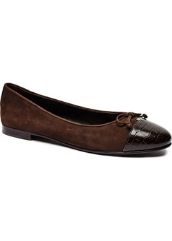 TORY BURCH Skórzane baleriny CAP-TOE ze sklepu Gomez Fashion Store w kategorii Balerinki - zdjęcie 184681293