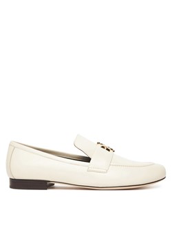 Lordsy Tory Burch Eleanor Loafer 158204 Écru ze sklepu eobuwie.pl w kategorii Lordsy damskie - zdjęcie 184681451
