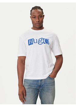 HUGO T-Shirt Nugix 50543485 Biały Regular Fit ze sklepu MODIVO w kategorii T-shirty męskie - zdjęcie 184681962