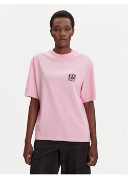 adidas T-Shirt Animal Graphic JV8532 Różowy Loose Fit ze sklepu MODIVO w kategorii Bluzki damskie - zdjęcie 184681964