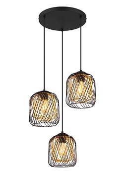 Globo lighting Lampa wisząca &quot;Dichti&quot; w kolorze złoto-czarnym - wys. 150 x Ø 39,4 cm ze sklepu Limango Polska w kategorii Lampy sufitowe - zdjęcie 184682930