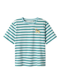 name it Koszulka &quot;Jellan&quot; w kolorze turkusowo-zielono-białym ze sklepu Limango Polska w kategorii T-shirty chłopięce - zdjęcie 184683742