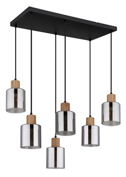 Globo lighting Lampa wisząca &quot;Aleidis&quot; w kolorze czarno-jasnobrązowym - 67 x 120 x 33 cm ze sklepu Limango Polska w kategorii Lampy sufitowe - zdjęcie 184683851