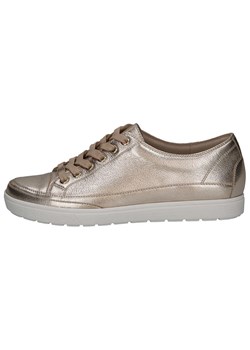 Caprice Skórzane sneakersy w kolorze złotym ze sklepu Limango Polska w kategorii Buty sportowe damskie - zdjęcie 184683914