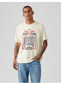 Levi&apos;s Koszulka w kolorze kremowym ze wzorem ze sklepu Limango Polska w kategorii T-shirty męskie - zdjęcie 184684050