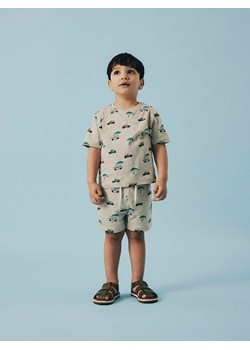 name it Koszulka &quot;Jivan&quot; w kolorze beżowo-turkusowym ze sklepu Limango Polska w kategorii T-shirty chłopięce - zdjęcie 184685591
