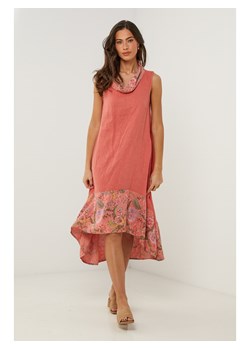 Le Monde du Lin Lniana sukienka w kolorze czerwonym ze sklepu Limango Polska w kategorii Sukienki - zdjęcie 184685671