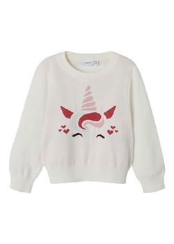 name it Sweter w kolorze białym ze sklepu Limango Polska w kategorii Bluzy dziewczęce - zdjęcie 184686282