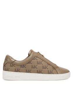 MICHAEL Michael Kors Sneakersy Keaton Zip Slip On 43T5KTFP5L Beżowy ze sklepu MODIVO w kategorii Buty sportowe damskie - zdjęcie 184686793