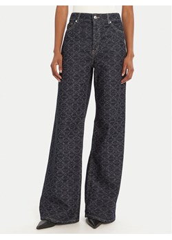 HUGO Jeansy 50541522 Granatowy Wide Leg ze sklepu MODIVO w kategorii Jeansy damskie - zdjęcie 184686794