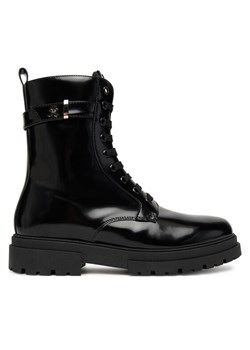 Tommy Hilfiger Trapery Lace-Up Bootie T4A5-34028-1453 D Czarny ze sklepu MODIVO w kategorii Buty zimowe dziecięce - zdjęcie 184686811