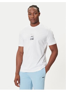 BOSS T-Shirt Photoprint 50545869 Biały Relaxed Fit ze sklepu MODIVO w kategorii T-shirty męskie - zdjęcie 184686843