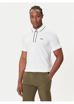 BOSS Polo Philix 50544450 Biały Slim Fit ze sklepu MODIVO w kategorii T-shirty męskie - zdjęcie 184686860