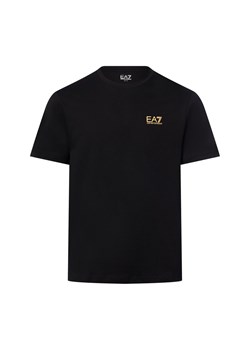 EA7 Emporio Armani Koszulka męska Mężczyźni Bawełna czarny jednolity ze sklepu vangraaf w kategorii T-shirty męskie - zdjęcie 184688061