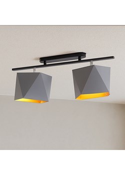 Skandynawska lampa sufitowa LED 2-punktowa do salonu AKRON GOLD ze sklepu Lysne w kategorii Lampy sufitowe - zdjęcie 184688104