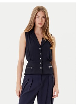 Morgan Bluzka 252-COZIP Granatowy Slim Fit ze sklepu MODIVO w kategorii Bluzki damskie - zdjęcie 184688522