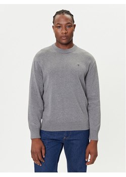 Calvin Klein Jeans Sweter LV04RC309G Szary Regular Fit ze sklepu MODIVO w kategorii Swetry męskie - zdjęcie 184688533