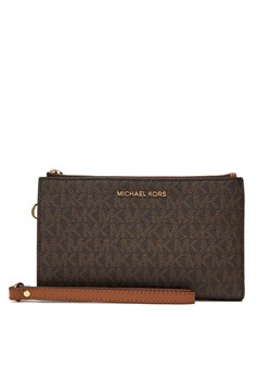 MICHAEL Michael Kors Duży Portfel Damski Jet Set 32F1GJ6W4B Brązowy ze sklepu MODIVO w kategorii Portfele damskie - zdjęcie 184688570