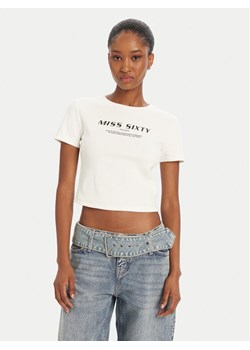 Miss Sixty T-Shirt 6L1SJ4300000 Biały Slim Fit ze sklepu MODIVO w kategorii Bluzki damskie - zdjęcie 184688572